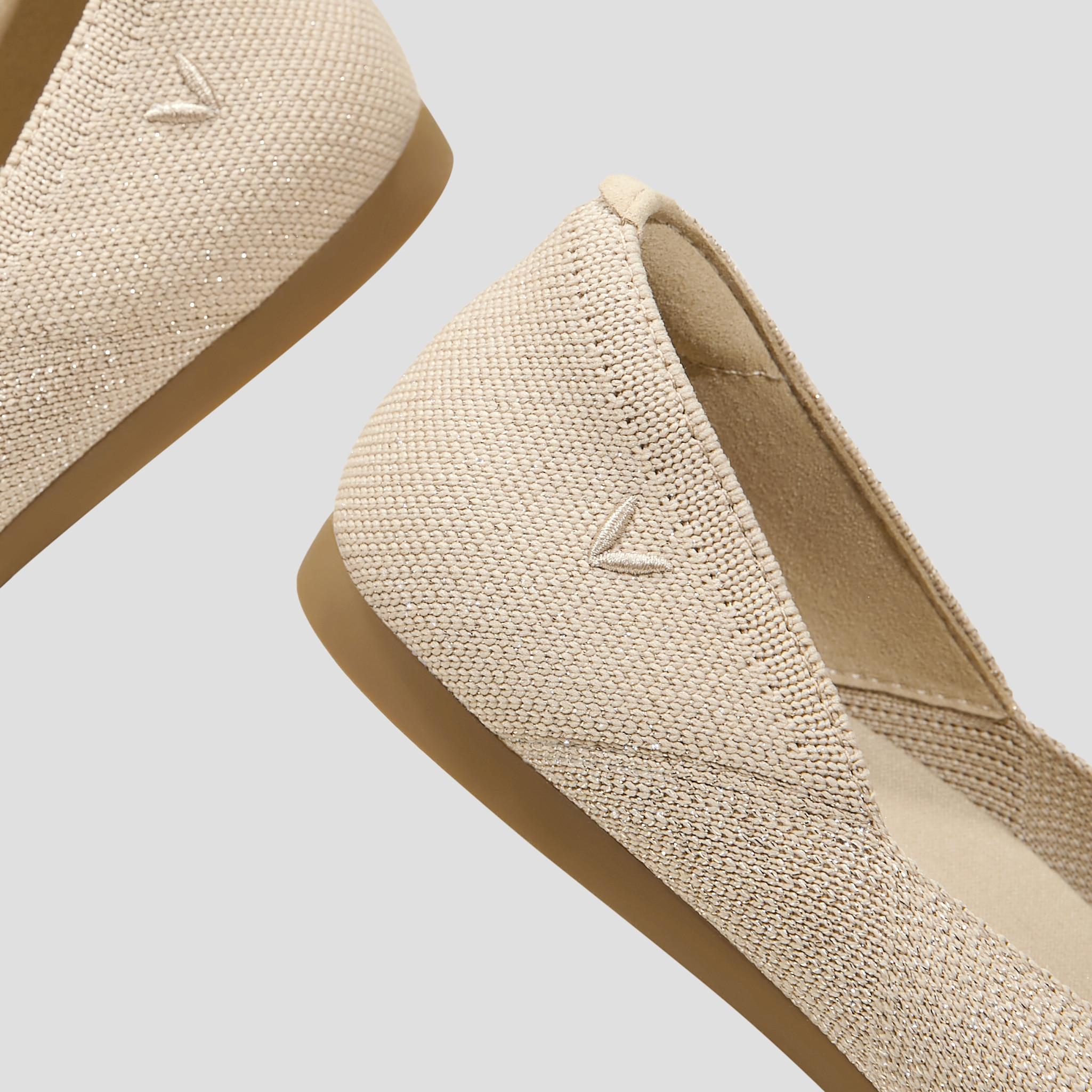 Pointed-Toe V-Cut Flats Product Image