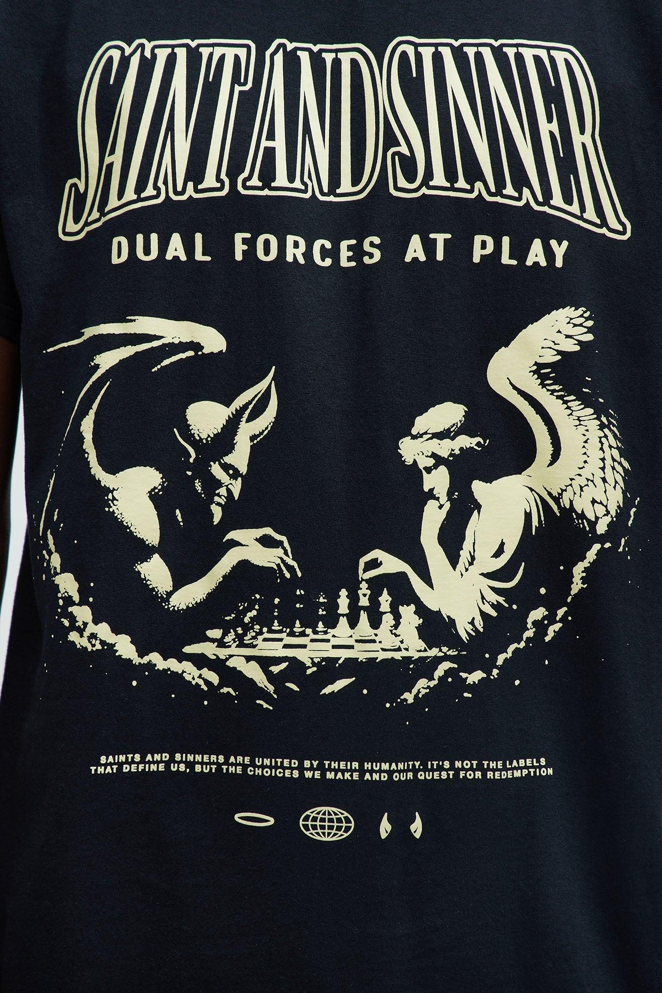 Dual Forces At Play Short Sleeve Tee - Black Product Image