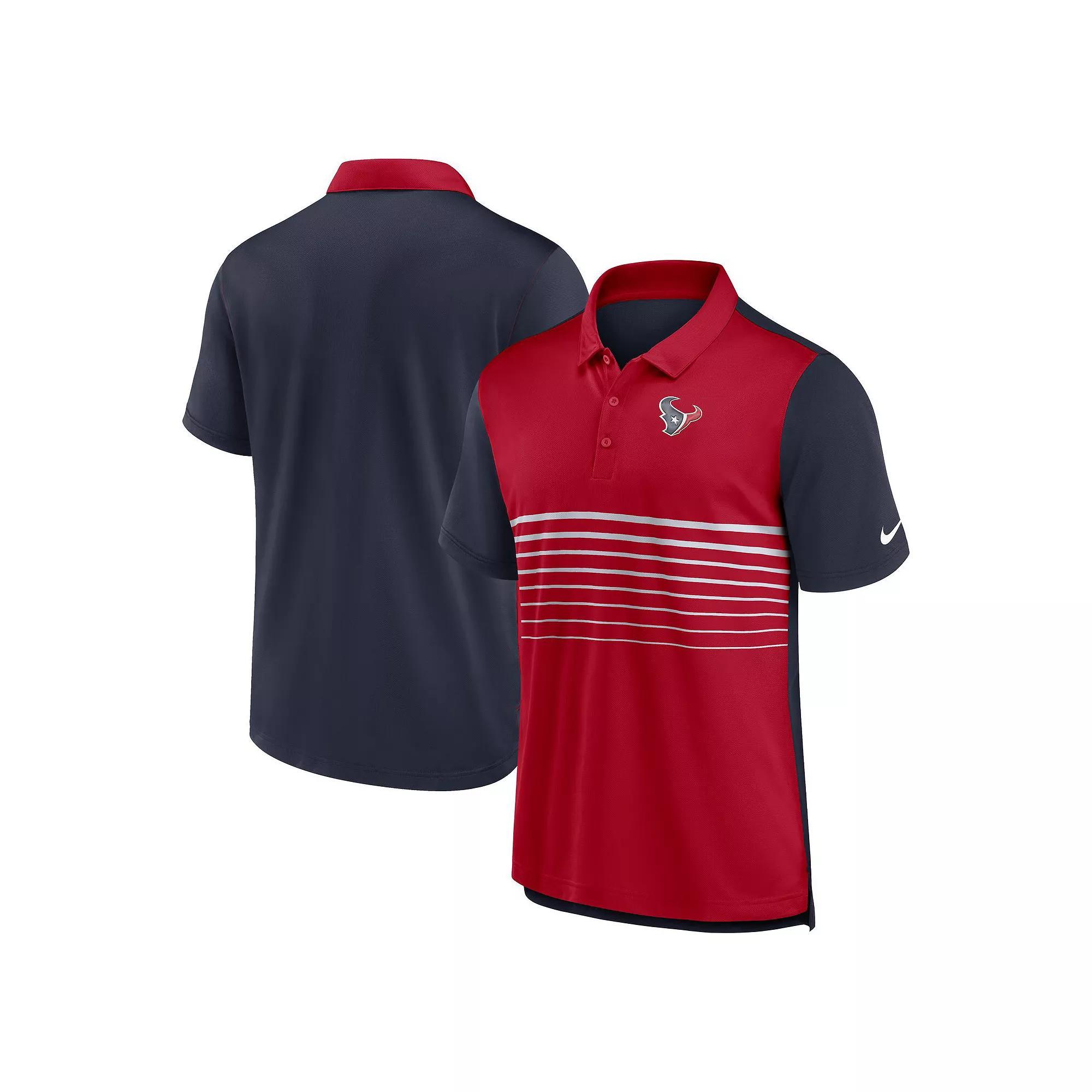 Men's Nike Navy/Red Houston Texans Fashion Performance Polo, Size: XXL, Blue Product Image