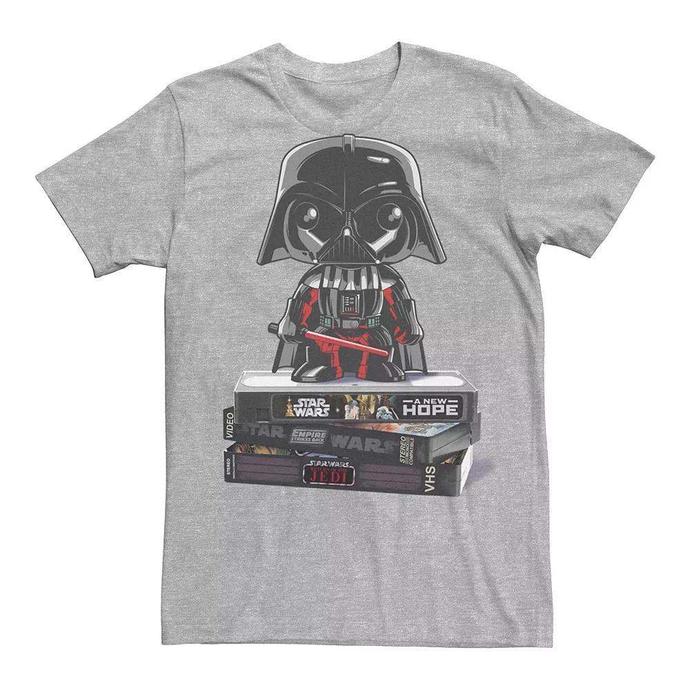 Men's Star Wars Darth Vader VHS Movies Graphic Tee, Size: XXL, Athletic Grey Product Image