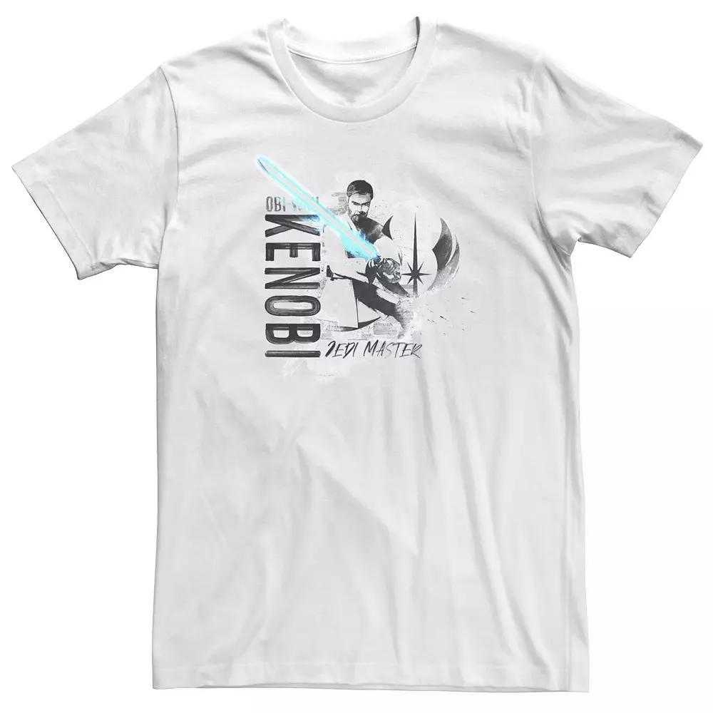Big & Tall Star Wars Obi Collage Tee, Men's, Size: 3XL, White Product Image