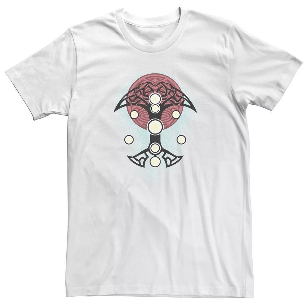 Big & Tall Marvel Thor Love And Thunder Blue Splatter Tee, Men's, Size: 4XL Tall, White Product Image