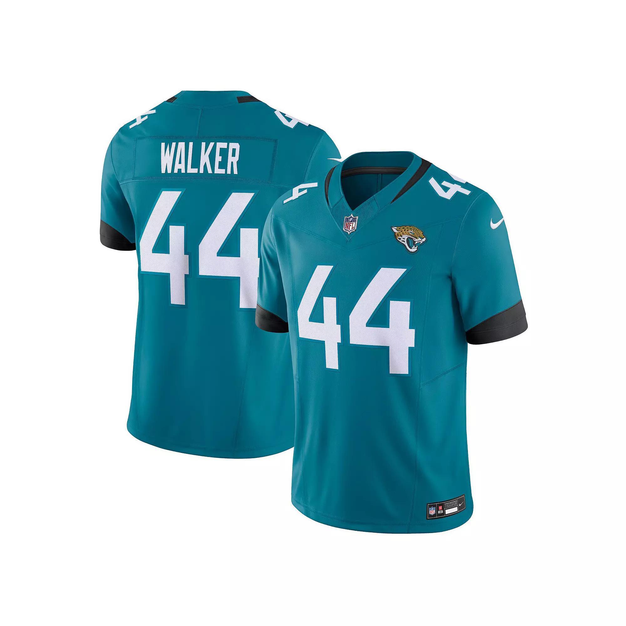 Men's Nike Travon Walker Teal Jacksonville Jaguars Vapor F.U.S.E. Limited  Jersey, Size: 3XL, Blue Product Image