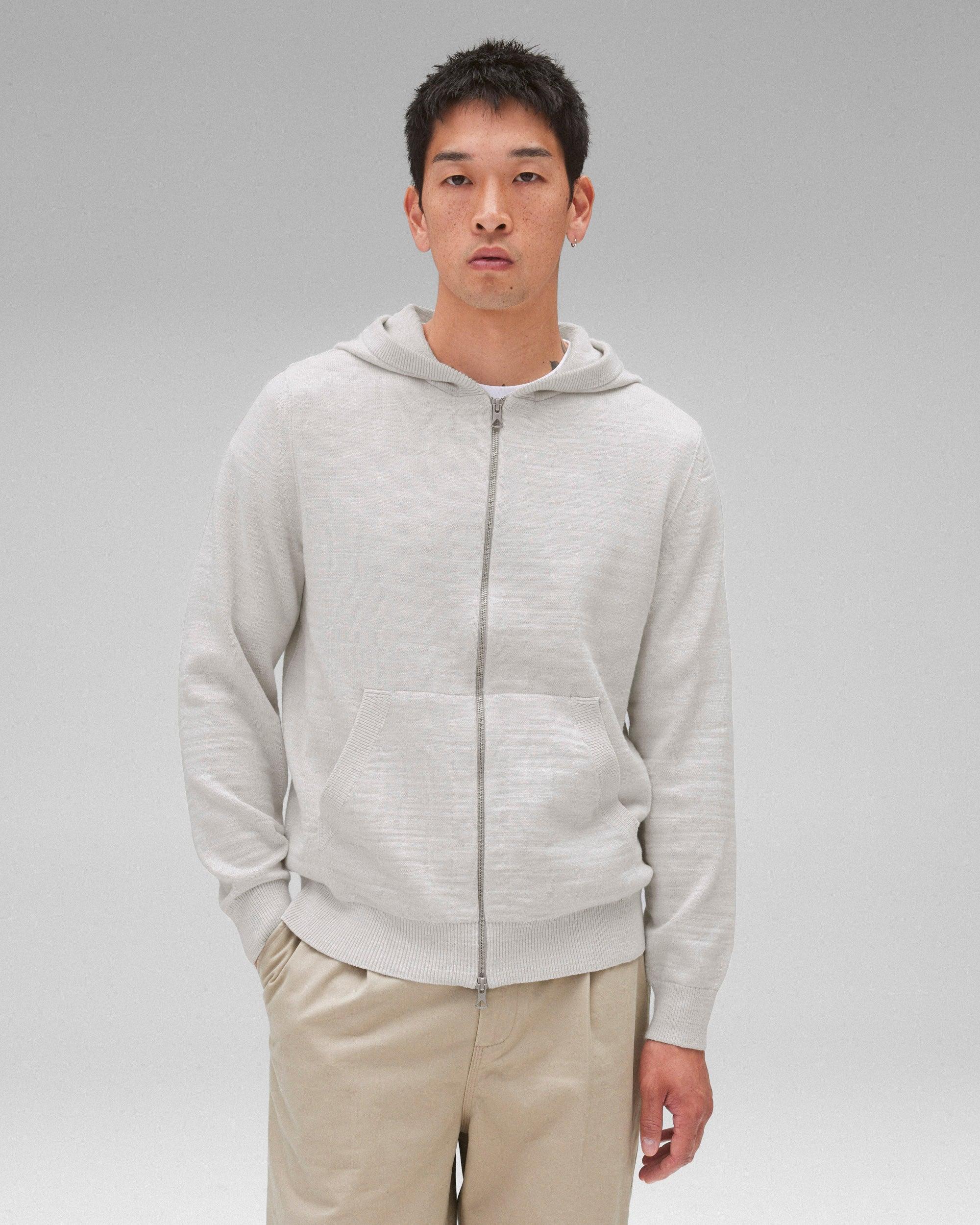 Cotton Slub Laurel Zip Hoodie Male Product Image