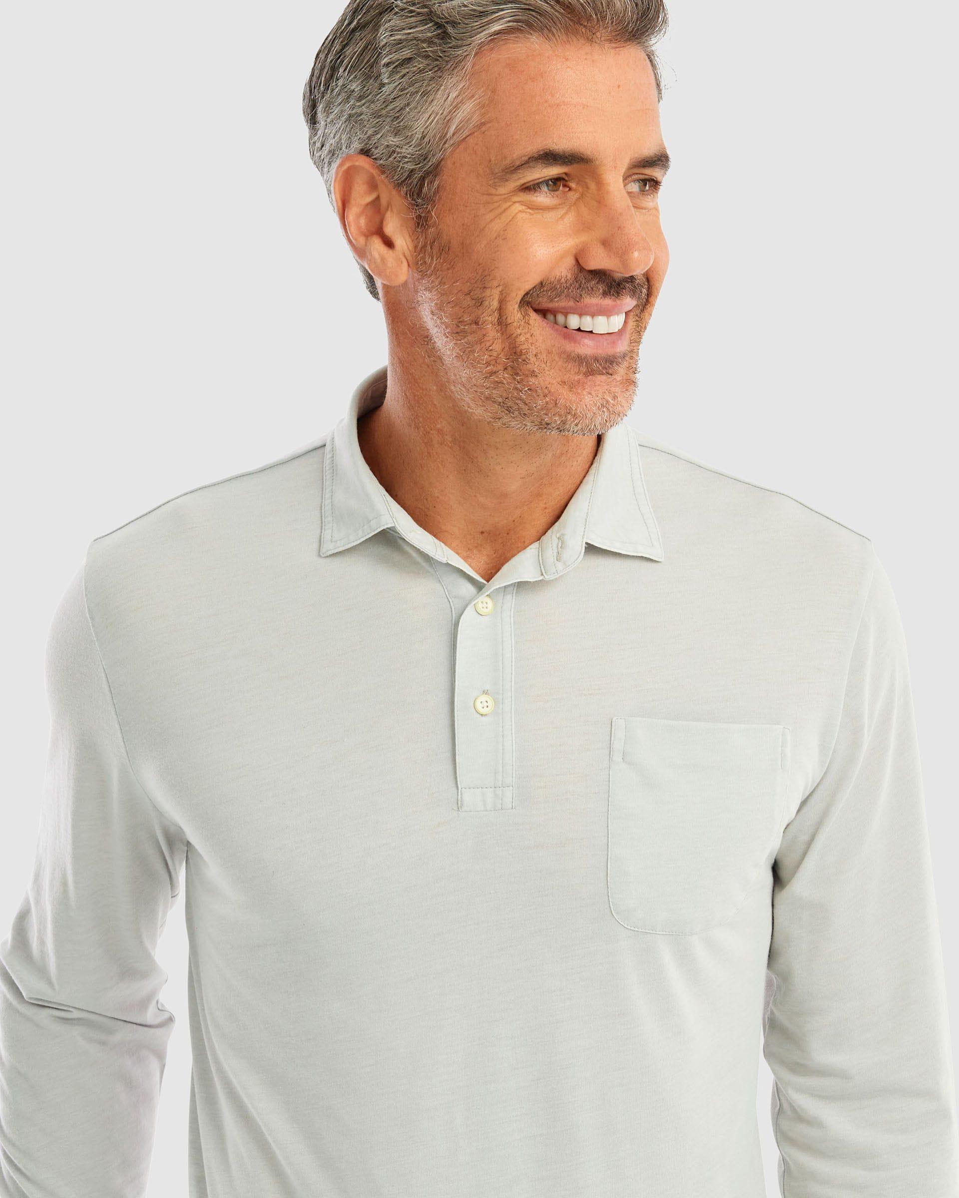 johnnie-O Clay Long Sleeve Polo Product Image