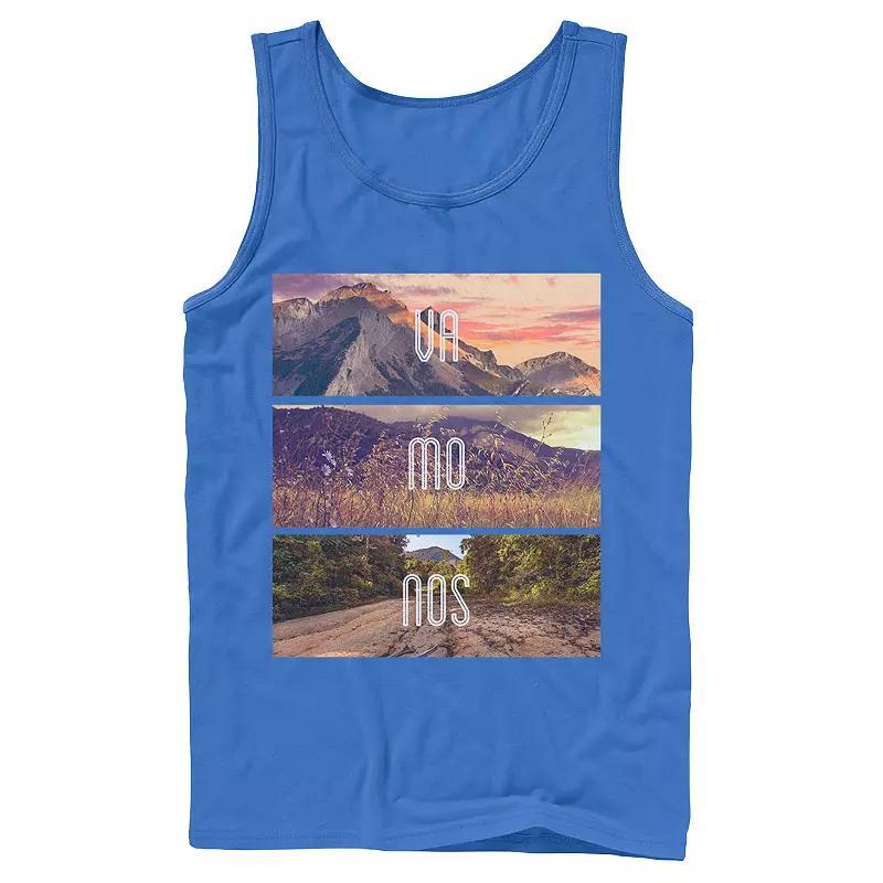 Men's Gonzales Vamonos Lanscape Portrait Stack Tank Top, Size: Large, Athletic Grey Product Image