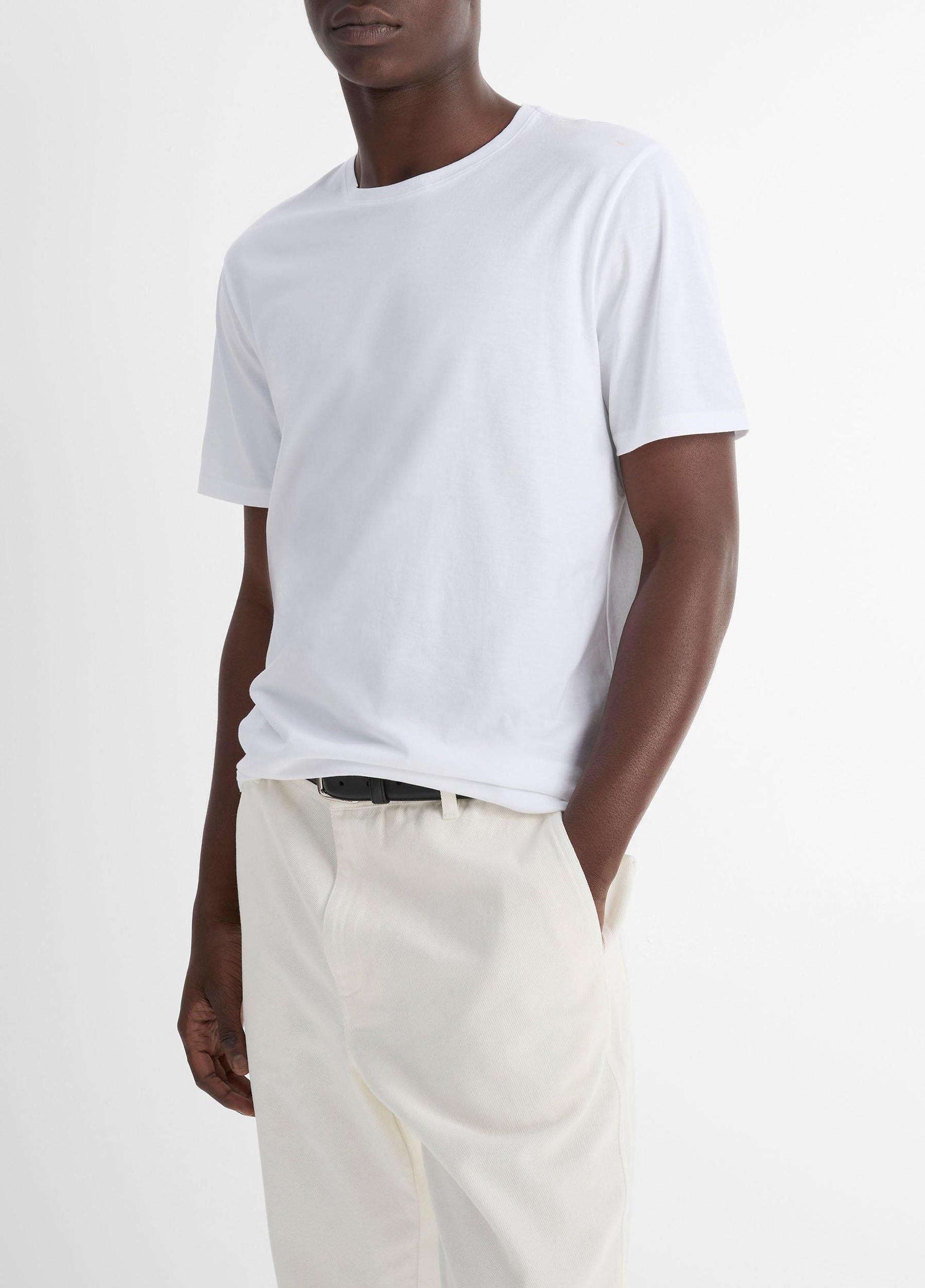 Pima Cotton Crew Neck T-Shirt Product Image