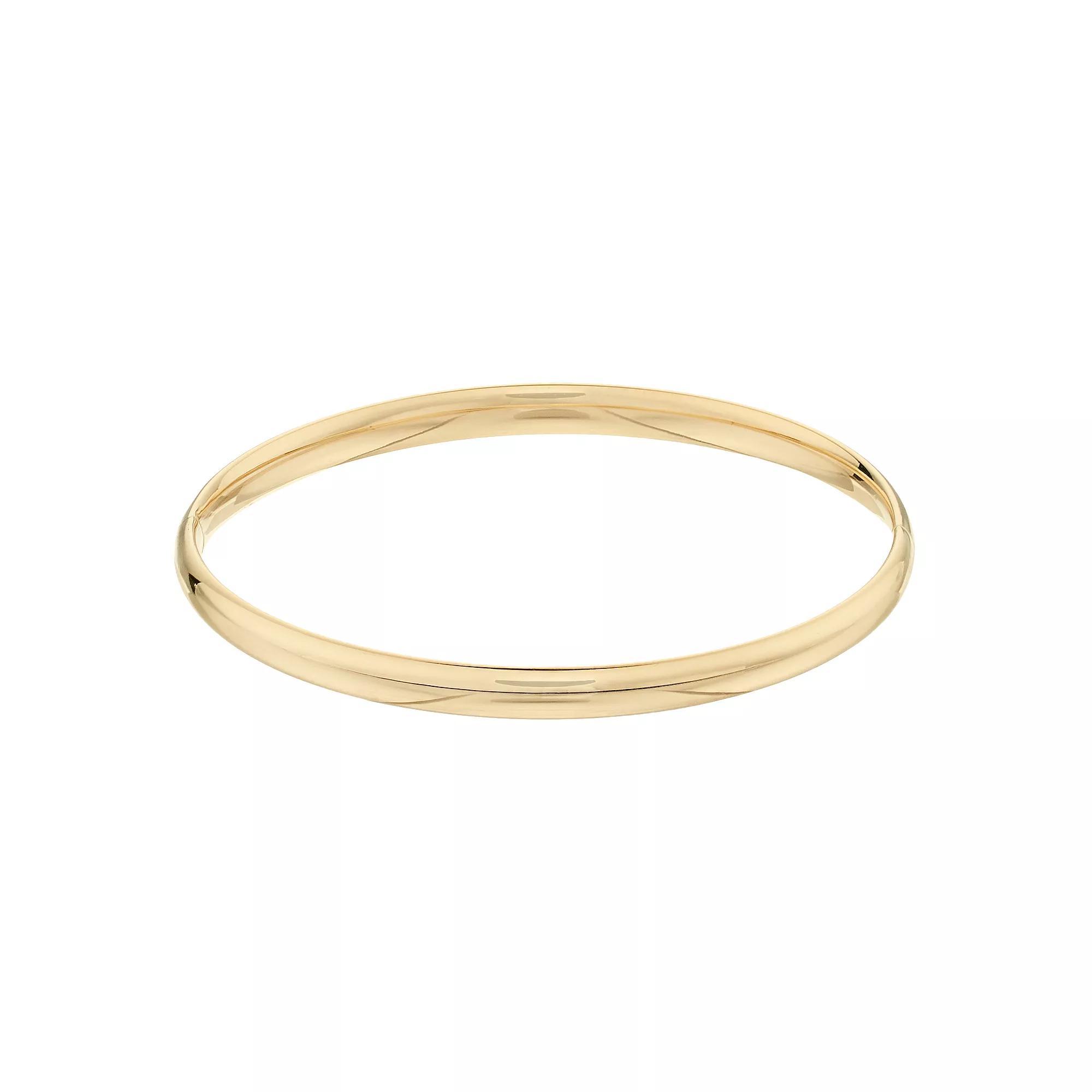 14k Yellow Gold Bangle Bracelet, Women's, Size: 7", 14k Gold Product Image
