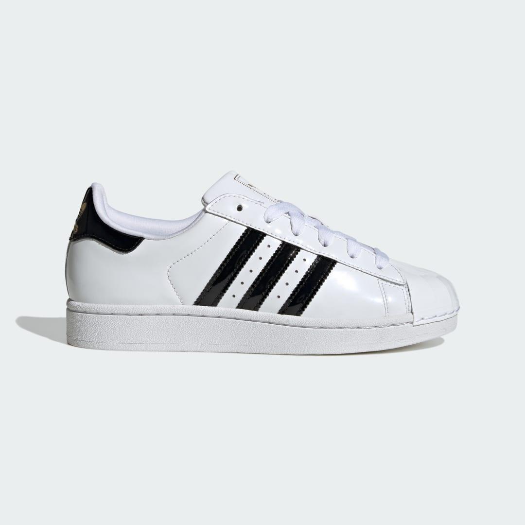 Womens adidas Superstar II Athletic Shoe Core Black / Gold Metallic Product Image