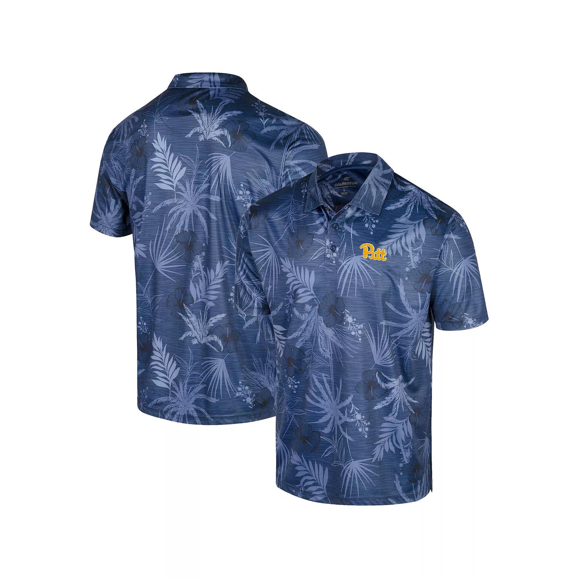 Men's Colosseum Royal Pitt Panthers Palms Team Polo, Size: Medium, Blue Product Image