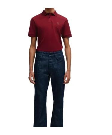 HUGO BOSS Short-sleeved Polo Shirt In Red Product Image