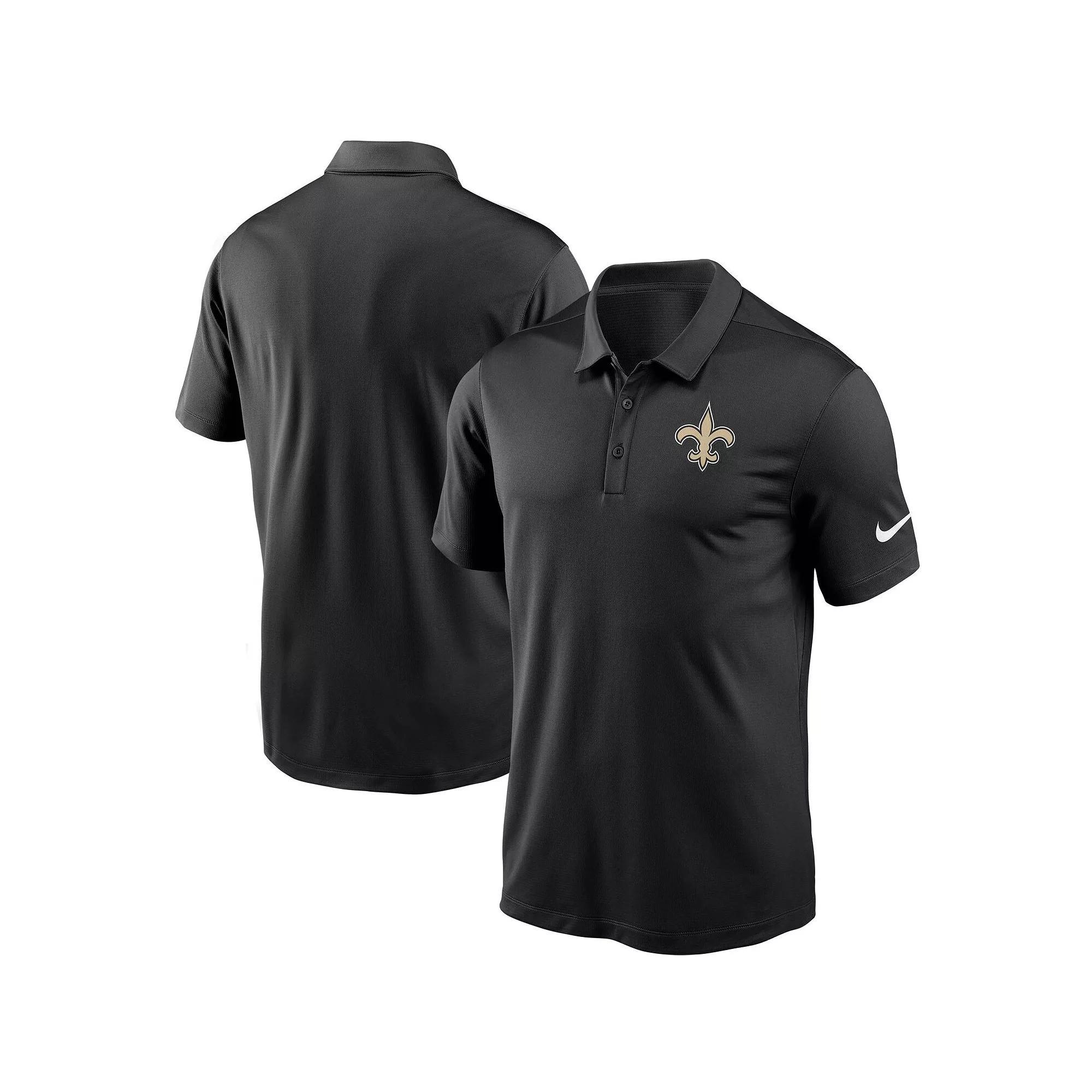 Men's Nike Black New Orleans Saints Fan Gear Franchise Team Performance Polo, Size: Small Product Image