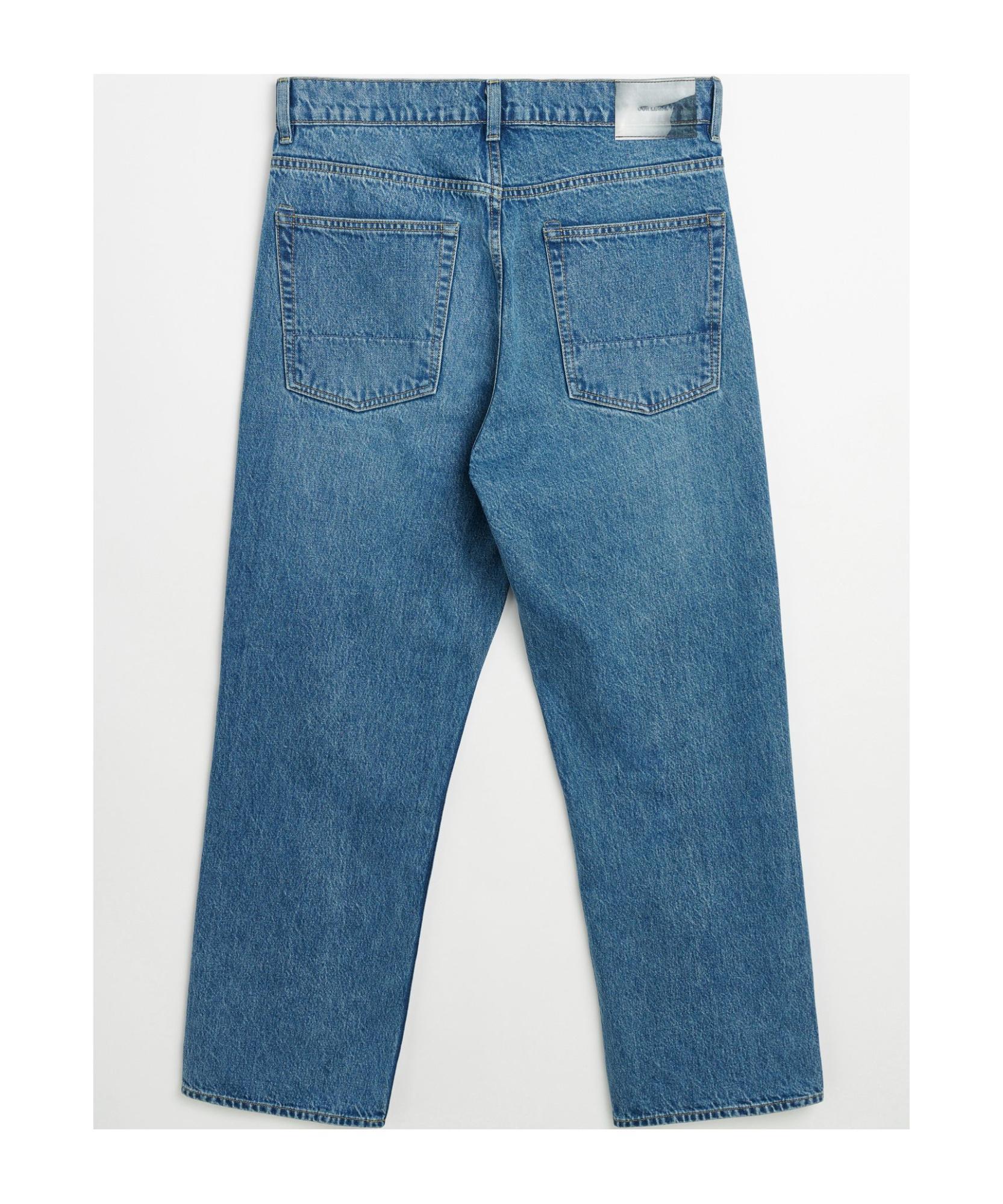 OUR LEGACY Third Cut Logo-patch Jeans In Blue Product Image