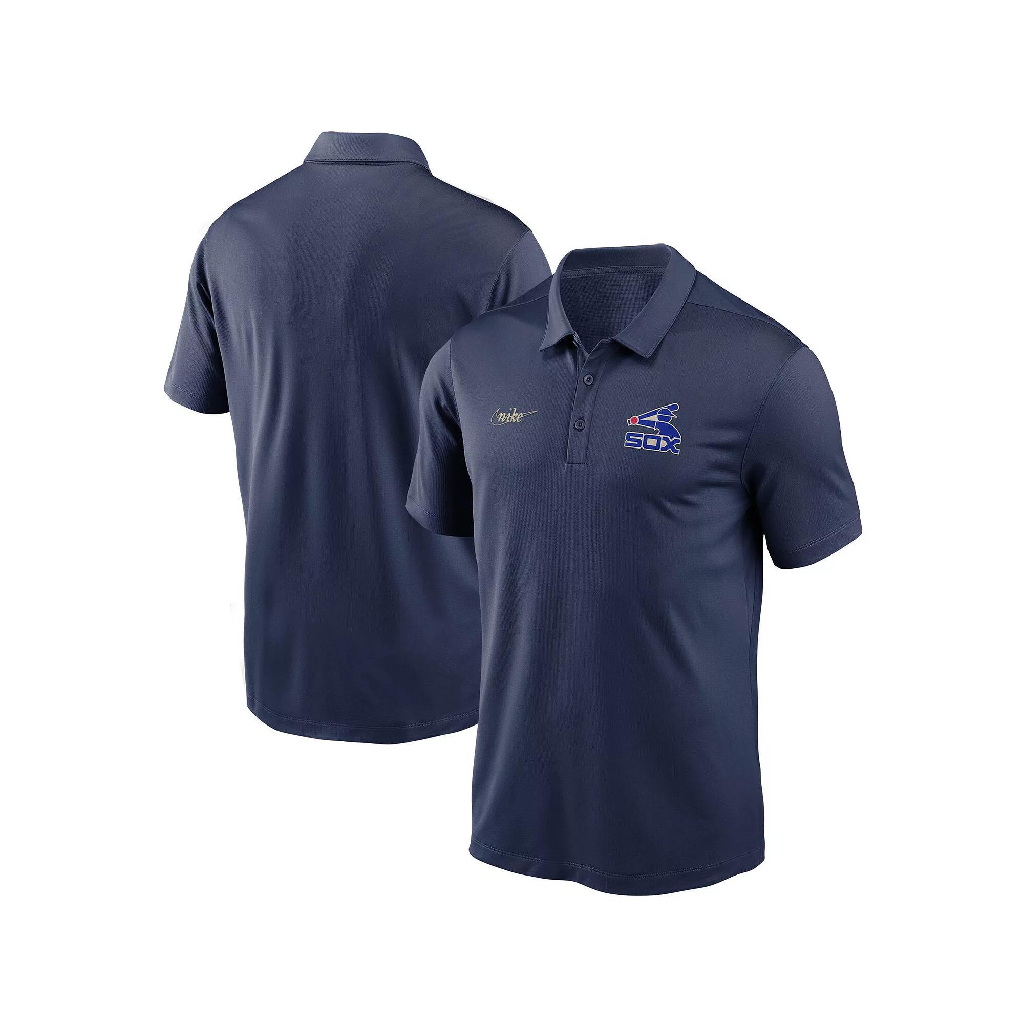 Men's Nike Navy Chicago White Sox Cooperstown Collection Logo Franchise Performance Polo, Size: XL, Blue Product Image