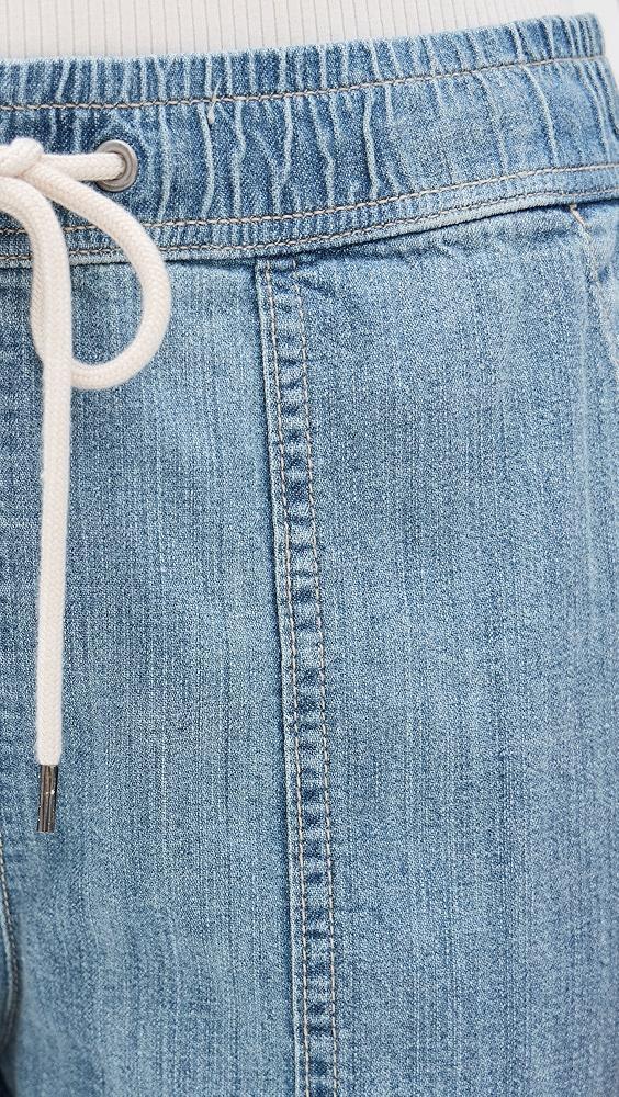 James Perse Wide Leg Pull On Denim Pants | Shopbop Product Image