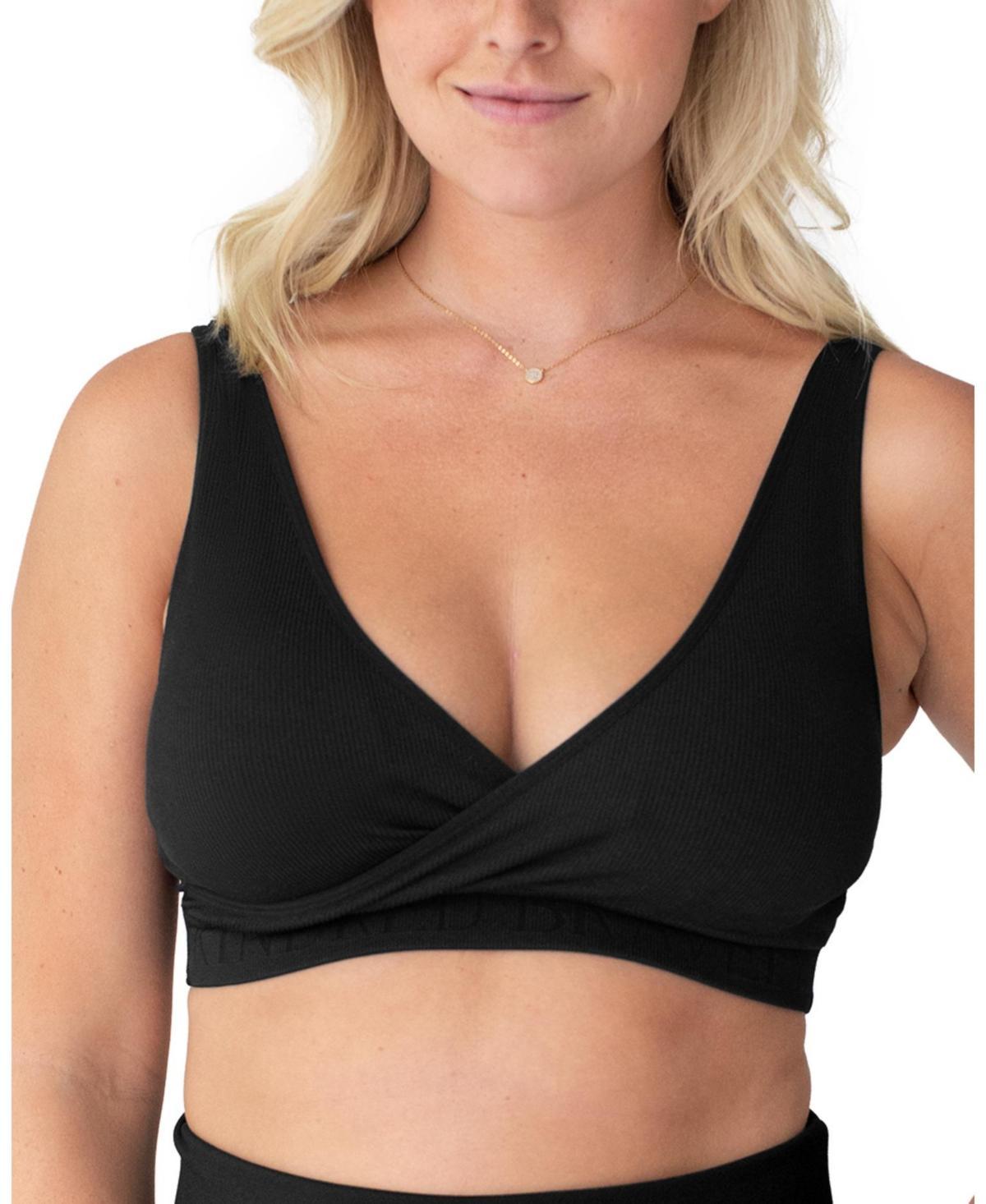 Kindred Bravely Women's Sublime Nursing Adjustable Crossover Bra - Pink L-Busty: Maternity Bralette, Wireless Product Image