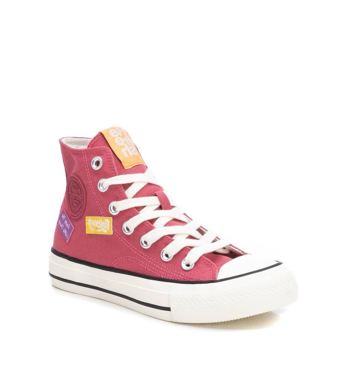 Xti Womens Canvas High-Top Sneakers By Product Image