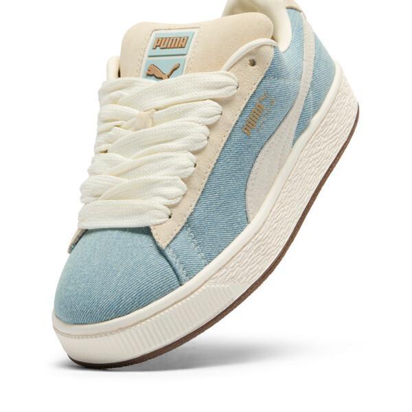 PUMA Suede XL Denim Women's Sneakers in Blue Horizon/Sugared Almond/Gum Product Image