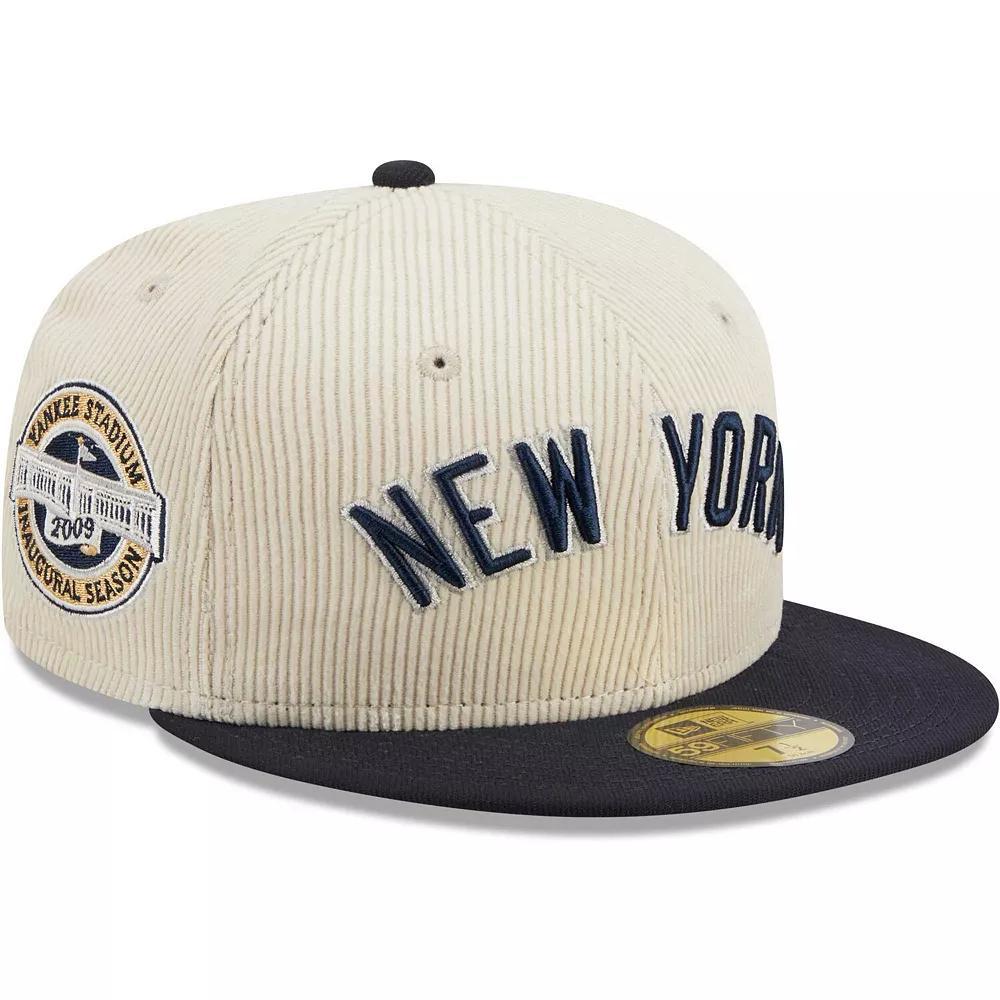 Men's New Era White New York Yankees  Corduroy Classic 59FIFTY Fitted Hat, Size: 7 5/8 Product Image