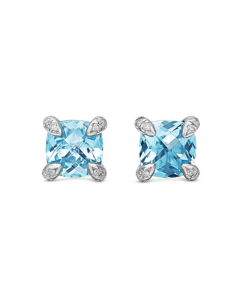 David Yurman Chatelaine Stud Earrings with Amethyst and Diamonds Product Image