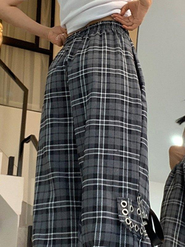 Vintage Check Cargo Pants Product Image