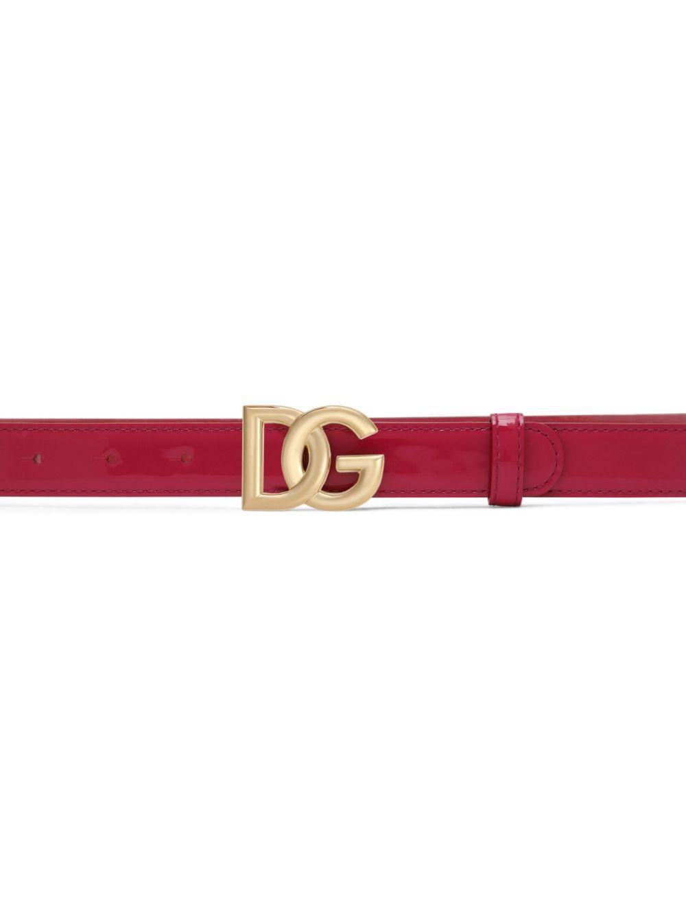logo-buckle leather belt Product Image