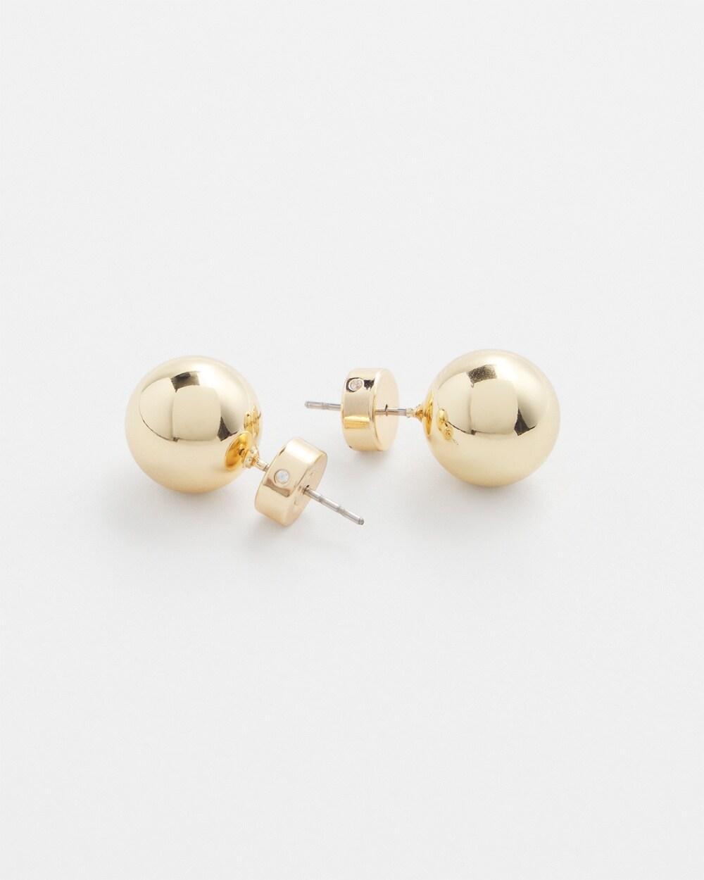 Gold Tone Stud Earrings Product Image