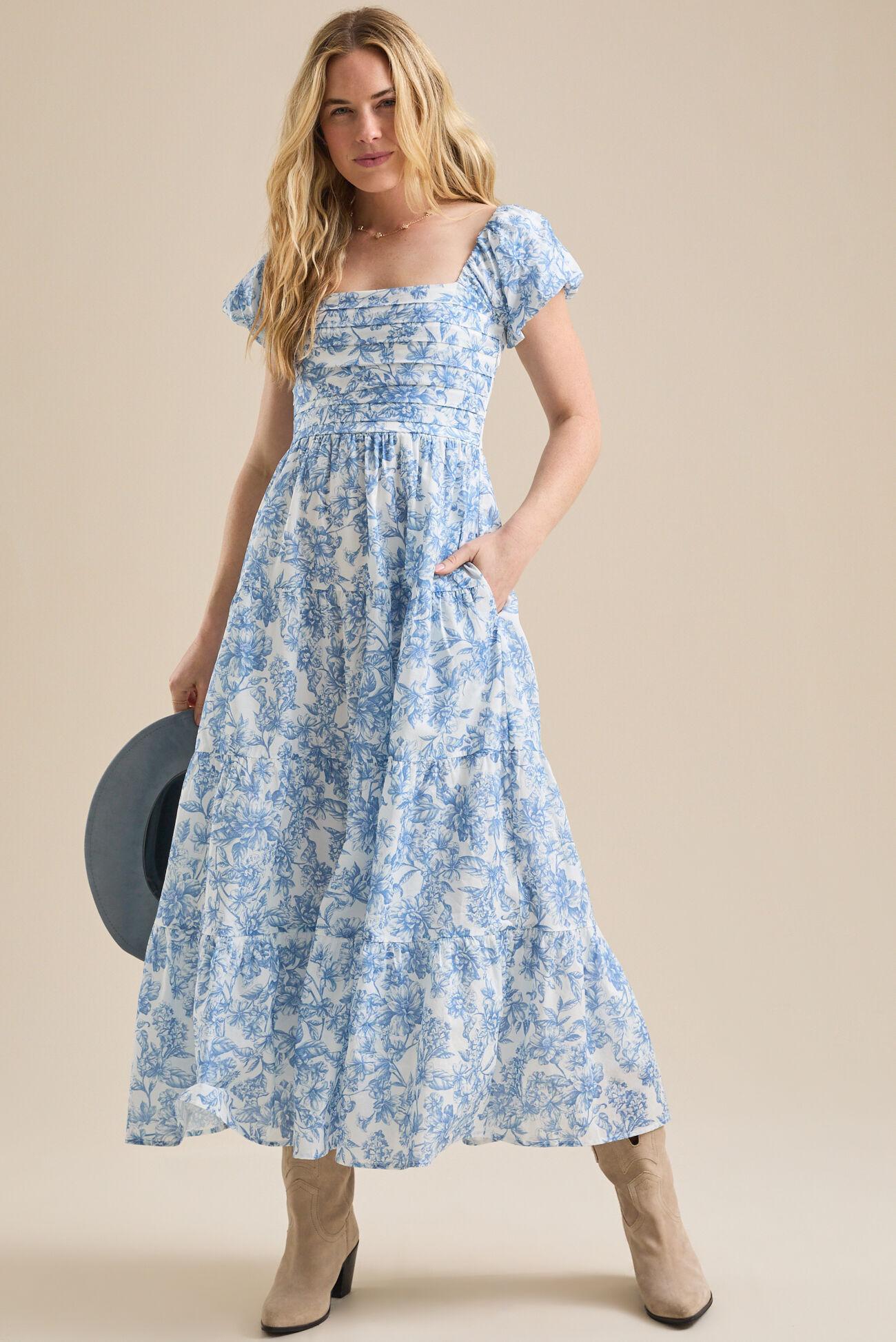 Addison Floral Midi Dress Product Image