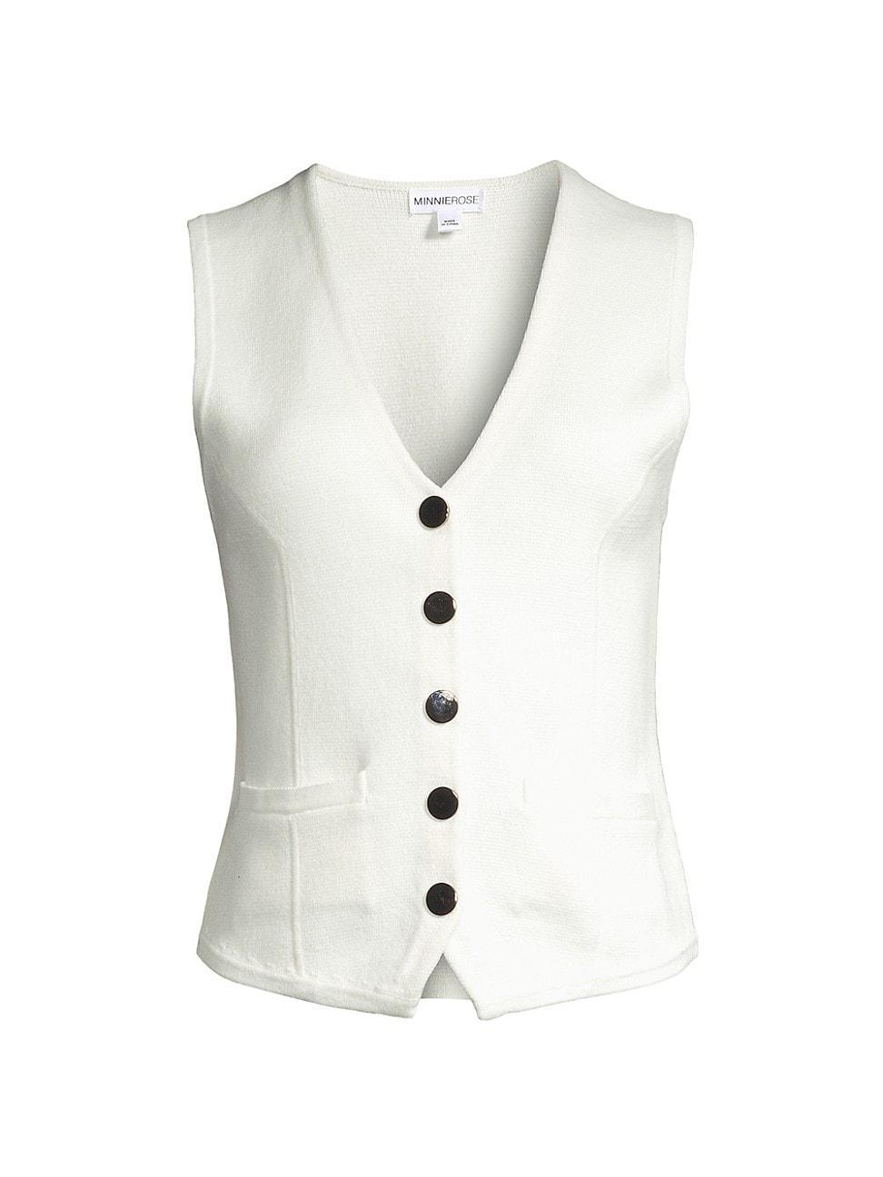 Womens Cotton-Blend Vest Product Image