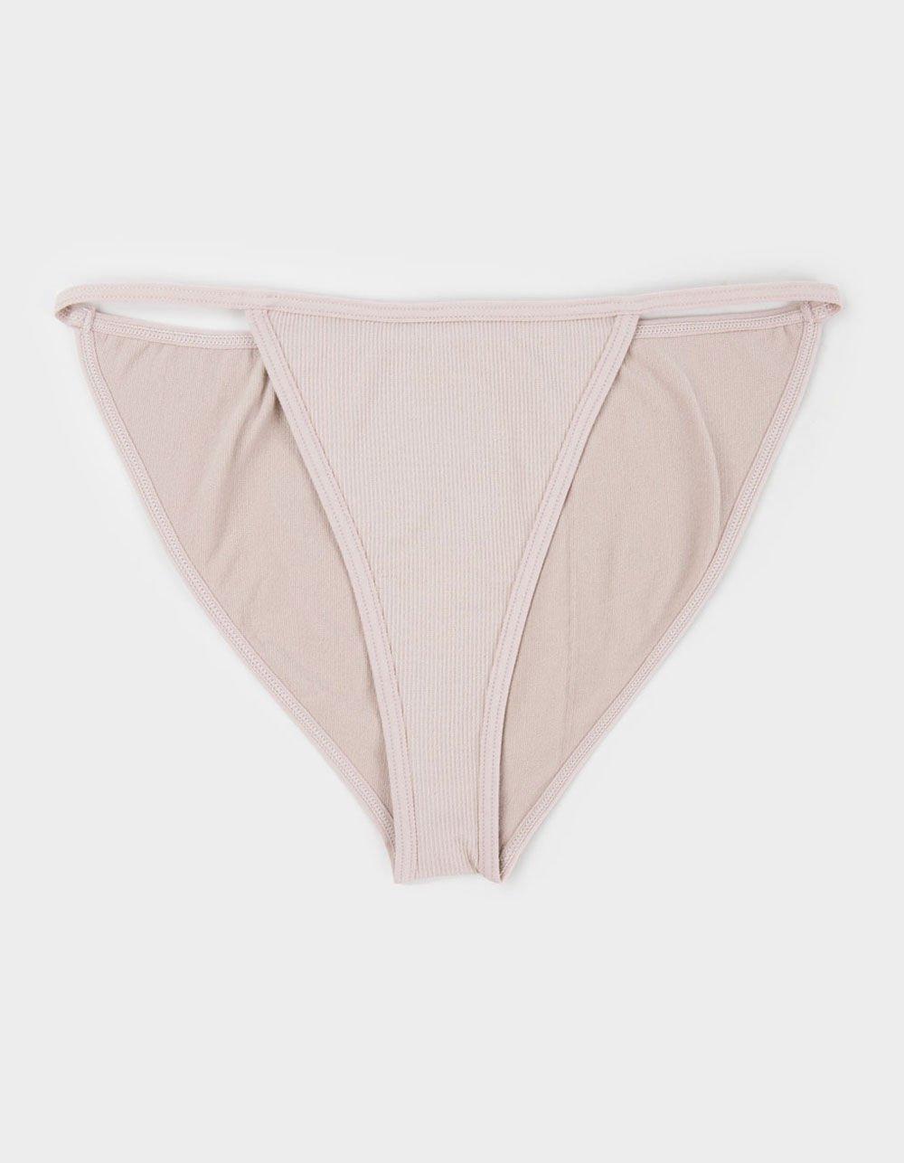 FULL TILT Seamless Rib Cheeky Panties - NAVY Product Image