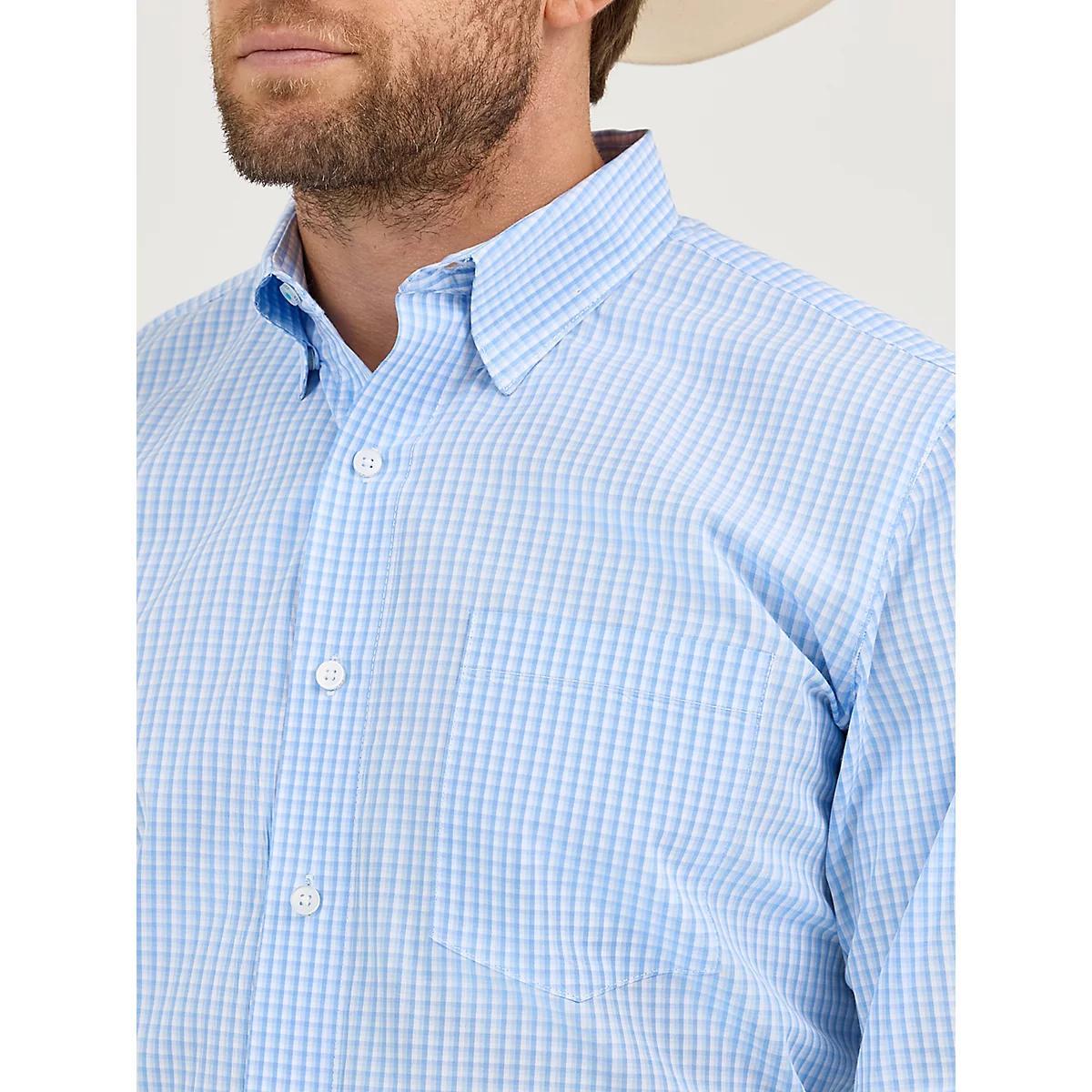 Men's Cody Johnson One Pocket Button Down Shirt in Gray Contrast Product Image
