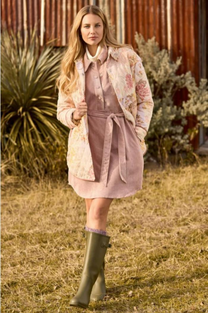 Patterned Quilted Shacket Product Image