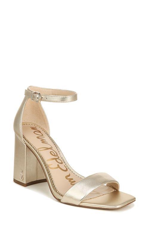 Sam Edelman Daniella Leather Ankle Strap Square Toe Dress Sandals Product Image