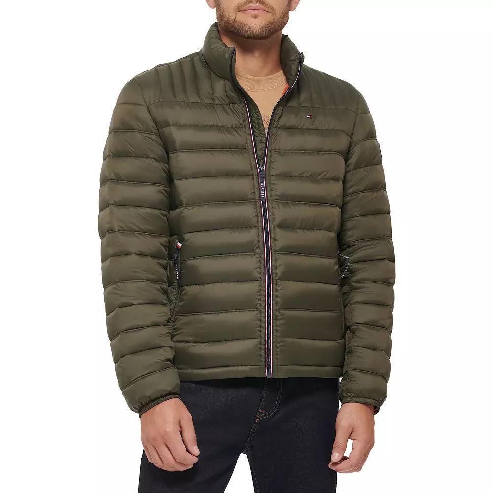 Men's Tommy Hilfiger Packable Puffer Jacket, Size: Medium, Brown Product Image