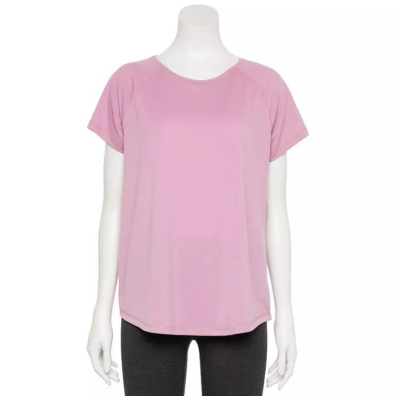 Women's Tek Gear® Adaptive Core Raglan Tee, Size: XS, Maiti Pink Product Image