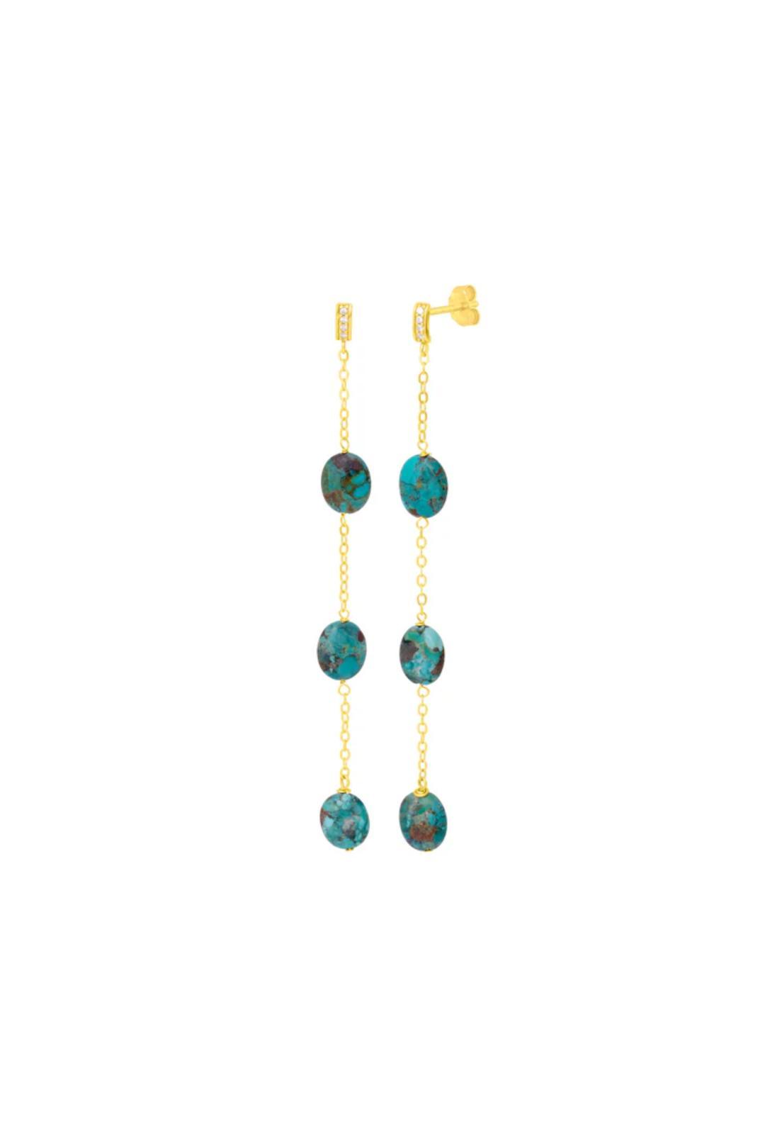 Lucia Turquoise Earrings Product Image