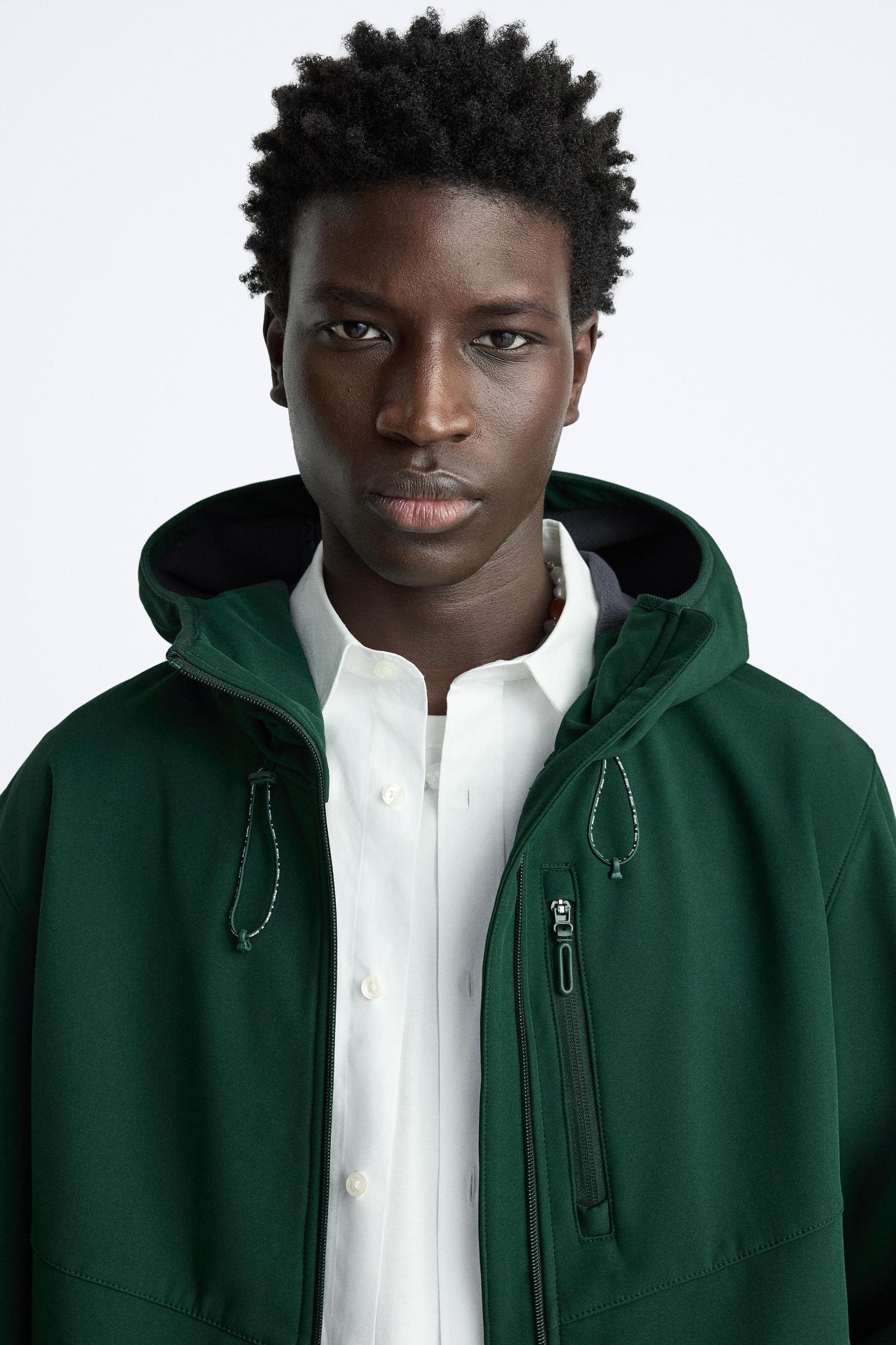 HOODED TECHNICAL JACKET Product Image