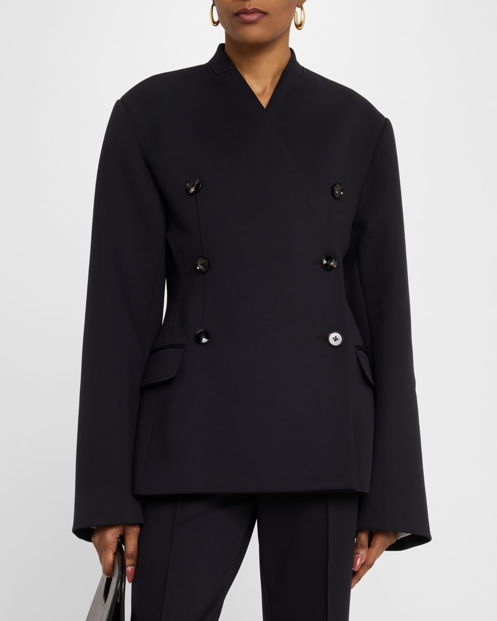 Sculptural Collarless Jacket Product Image