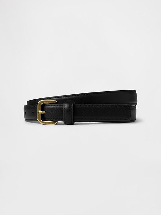 Slim Vegan Leather Belt Product Image