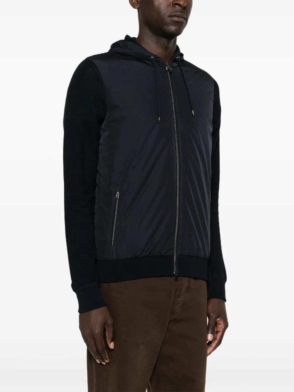 contrast-panel piqué jacket Product Image