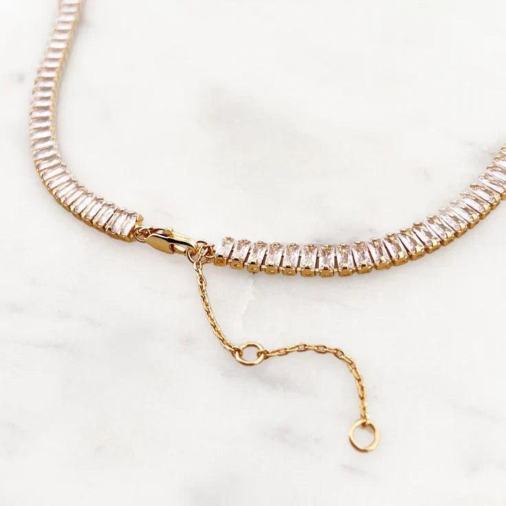 By Nouck | Oval Rhinestone Choker Product Image
