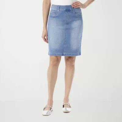 Gloria Vanderbilt Womens High Rise Midi Pencil Skirt Product Image