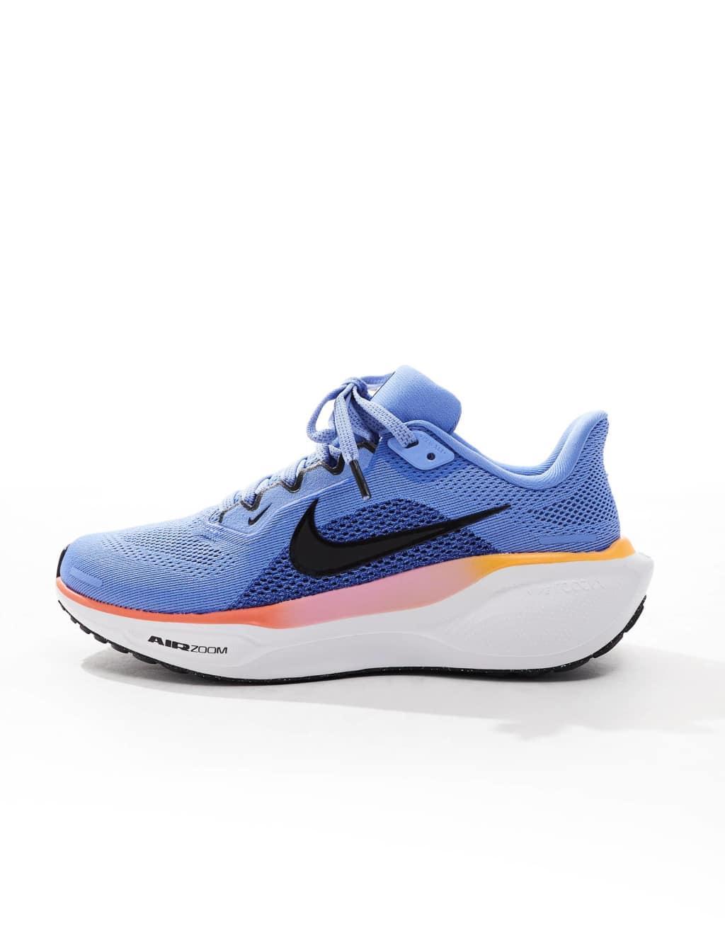 Nike Running Air Zoom Pegasus 41 sneakers in blue Product Image