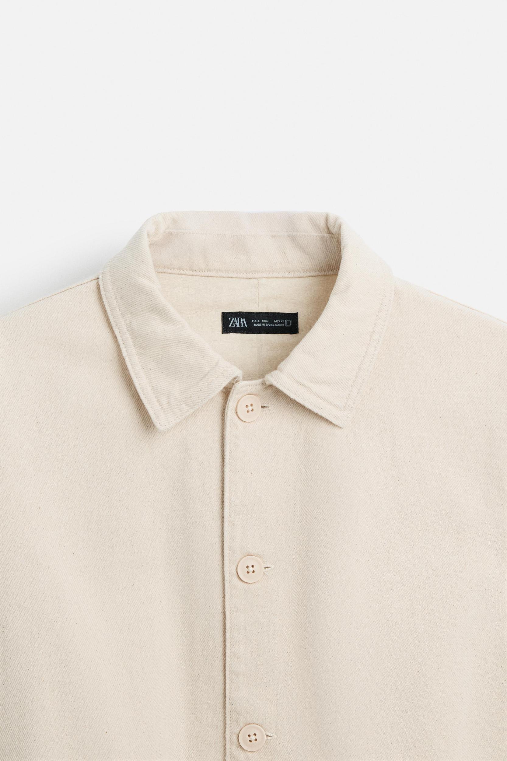 TEXTURED WEAVE OVERSHIRT Product Image