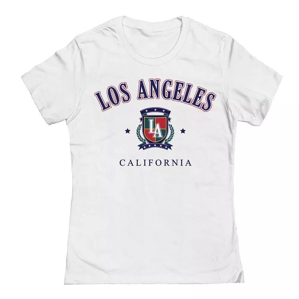 Junior's LA Graphic Tee, Girl's, Size: Small, White Product Image