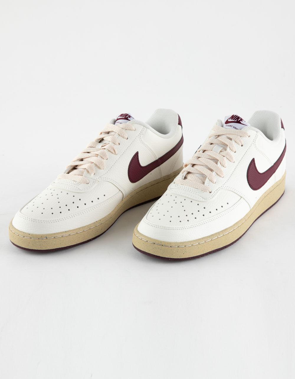 NIKE Court Vision Low Next Nature Mens Shoes - BLK/RED Product Image