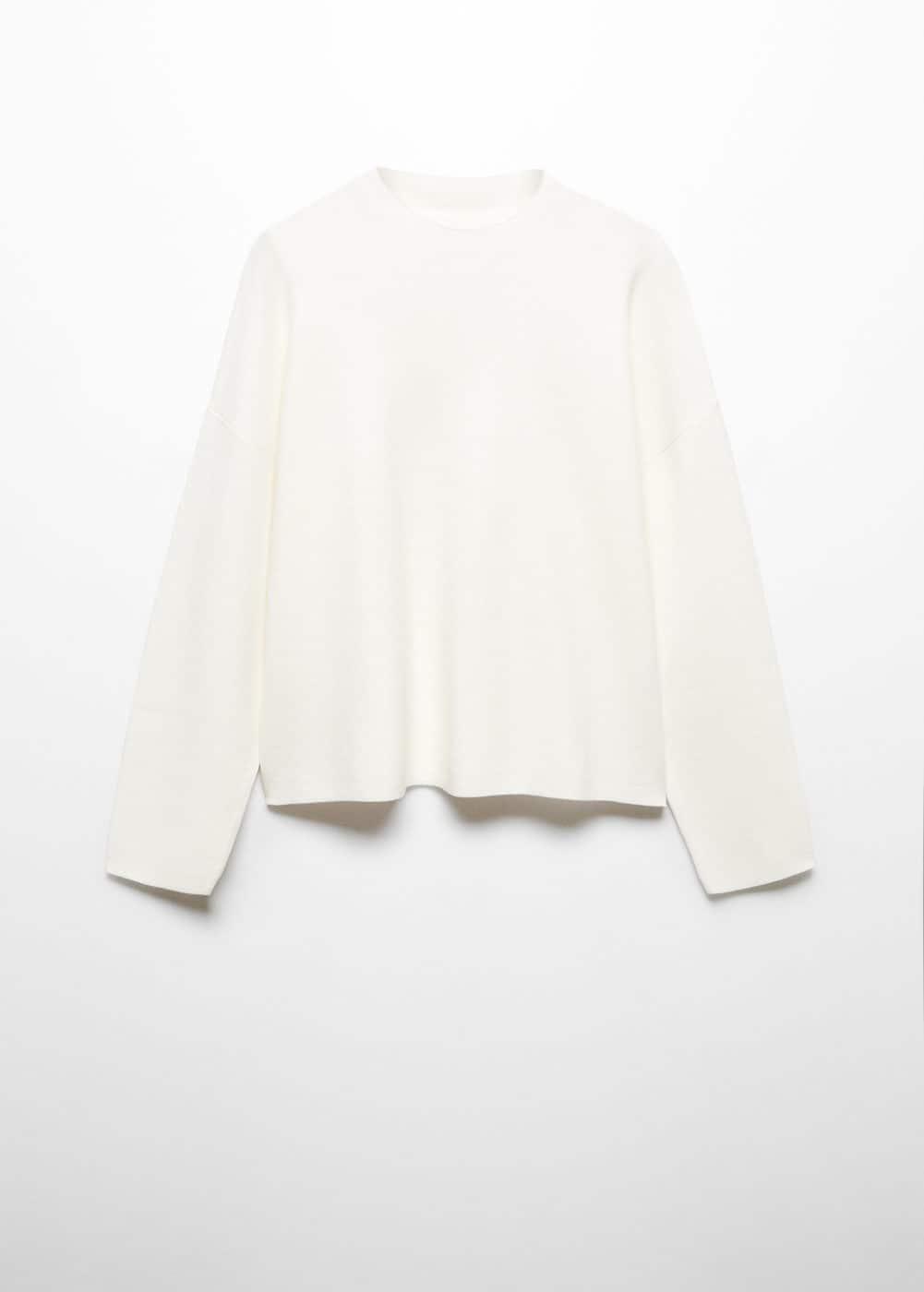 Mango Womens Perkins Neck Knitted Sweater Product Image