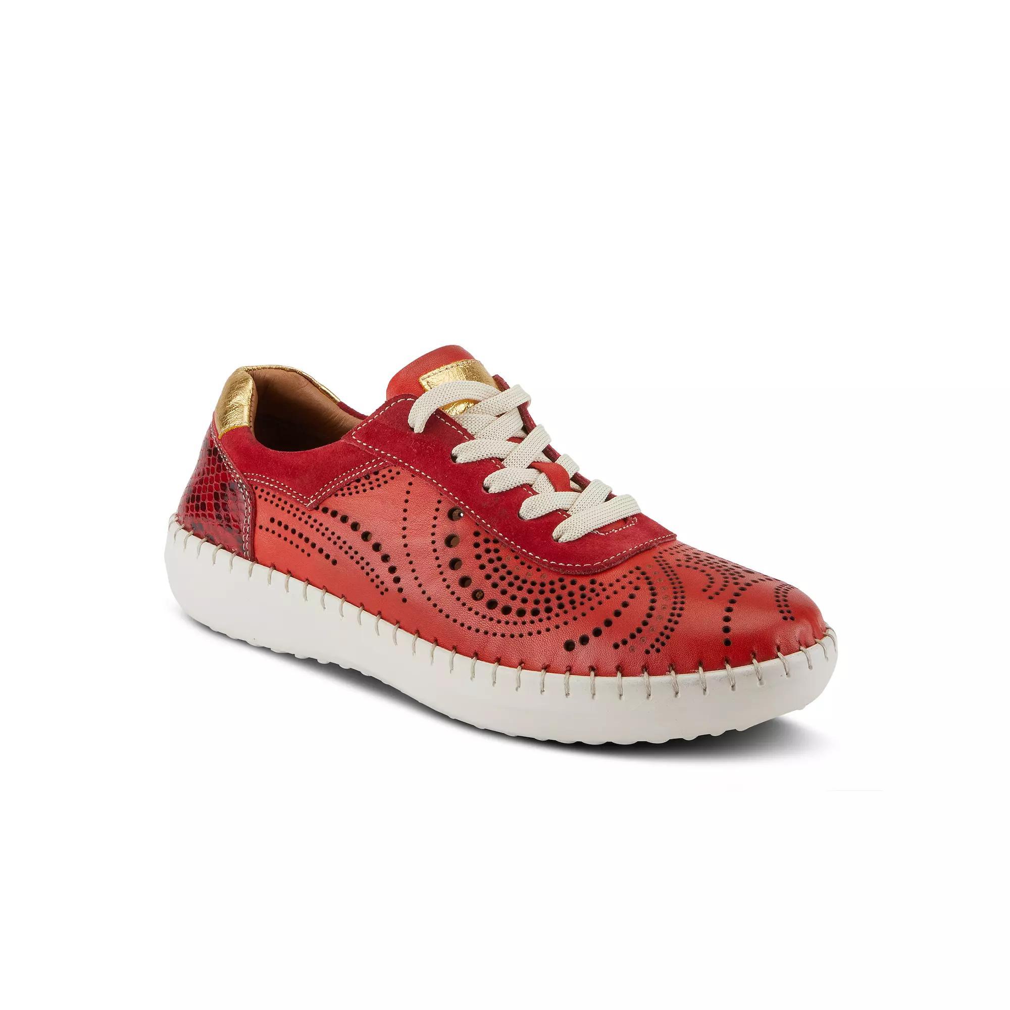 Spring Step Jumilla Women's Leather Sneakers, Size: 39, Red Product Image