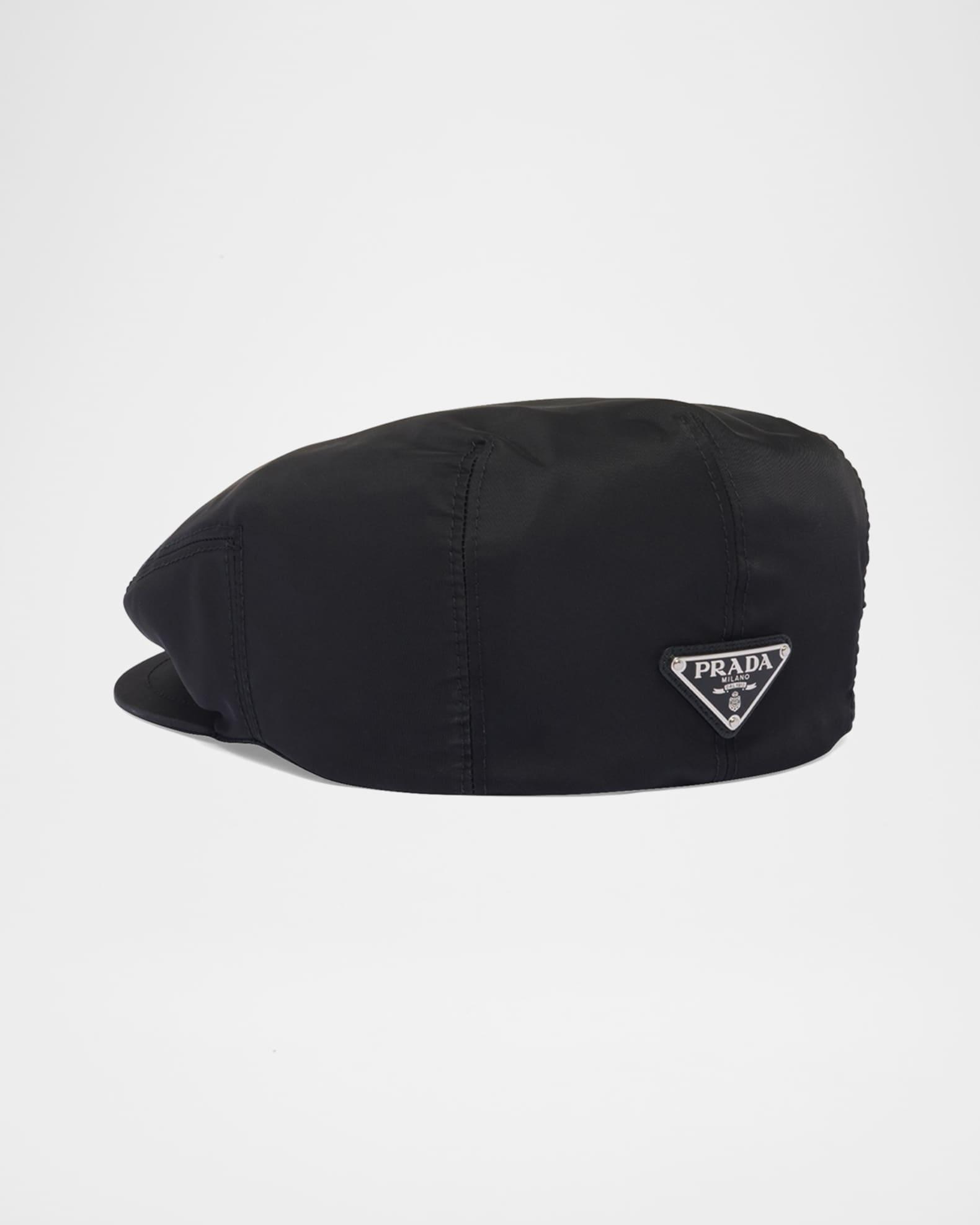 Men's Tessuto Triangle Logo Re-Nylon Flat Cap Product Image