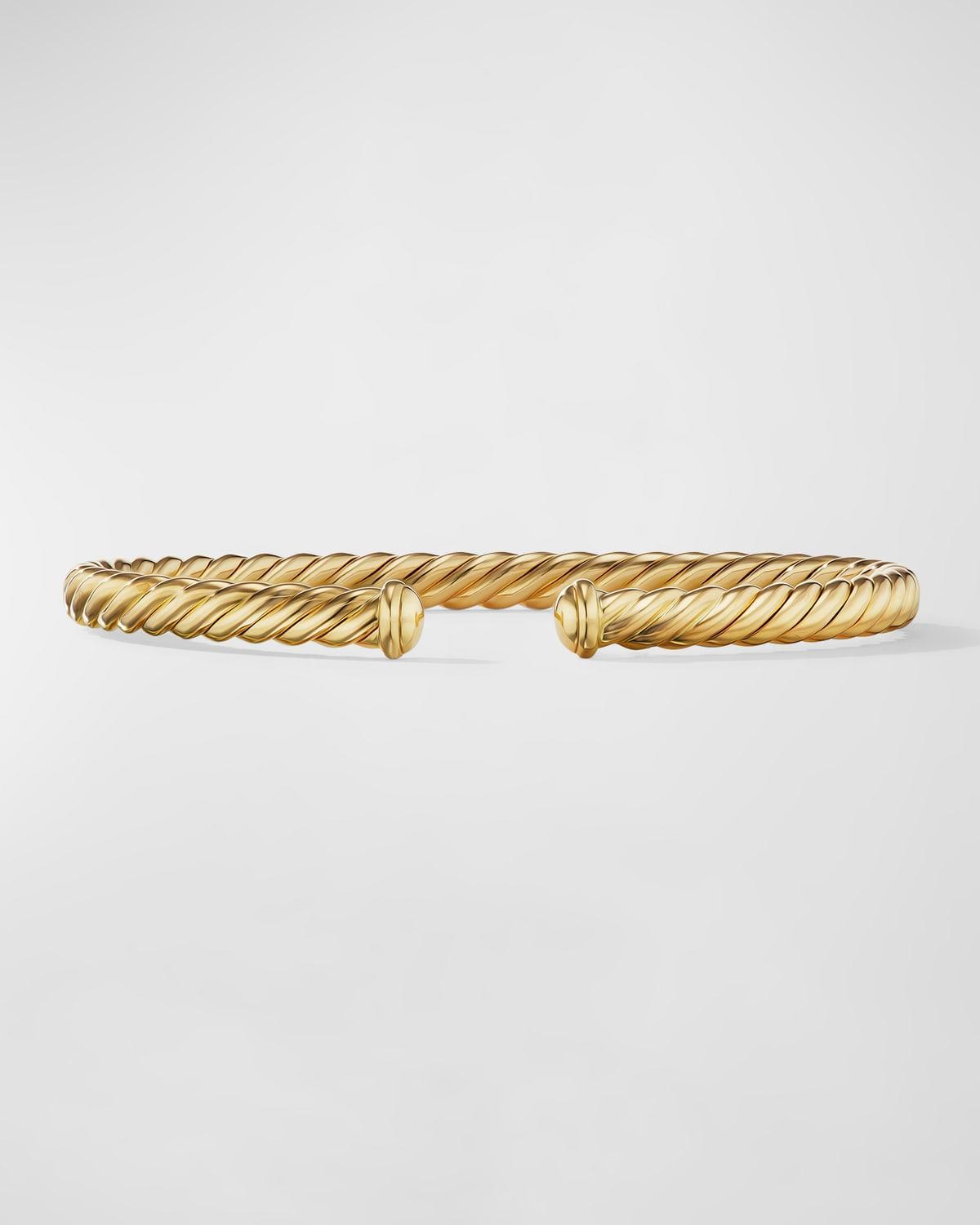 David Yurman 18K Yellow Gold Cablespira Cuff Bracelet Product Image